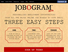 Tablet Screenshot of jobogram.com